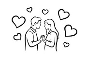 Couple Love Silhouette Bundle, an Illustration by jahid234 (Thumbnail 27 of 48)