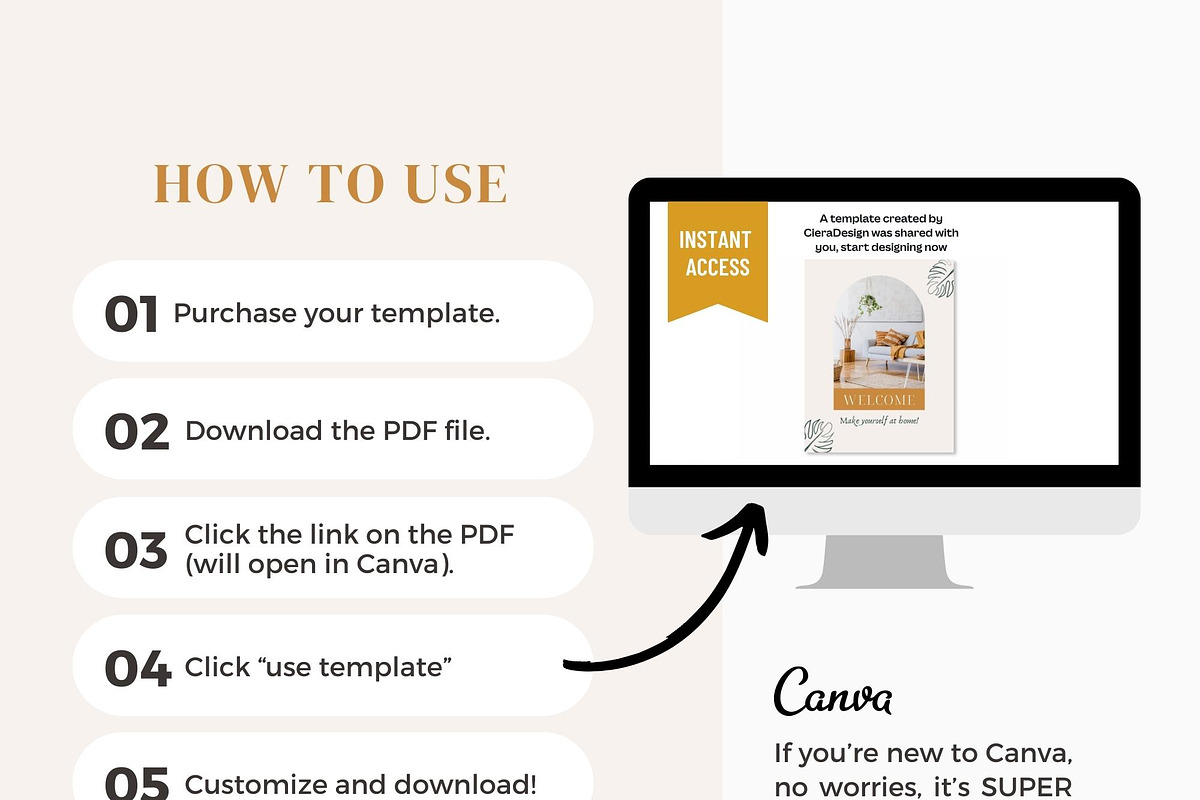 Airbnb Welcome Book Template | Canva, a Magazine Template by Ciera Design Templates (Photo 7 of 7)