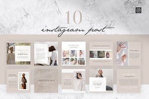 Fashion - 10 Instagram Post Pack