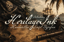 Heritage Ink - Script Typeface