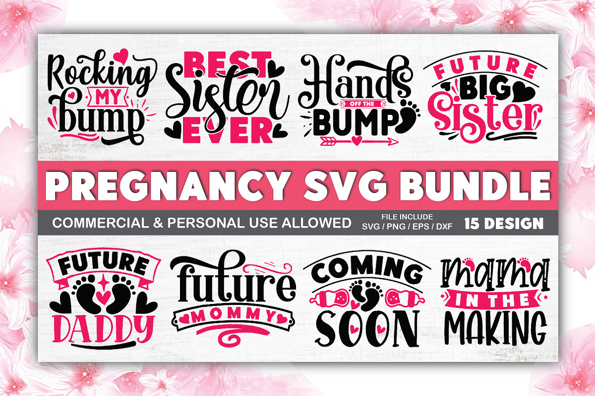 Pregnancy SVG Bundle, a Graphic by crafthome (Photo 1 of 2)