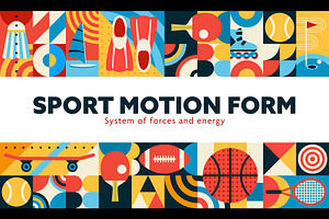 Sport mosaic pattern, a Sport Illustration by Vector Tradition