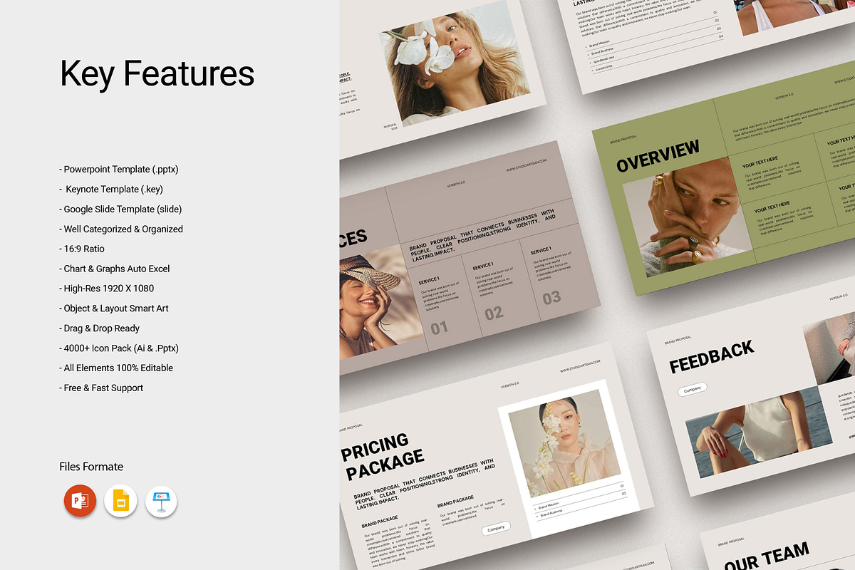 Brand Project Presentation Template, a Presentation Template by Studio Artisan (Photo 3 of 9)