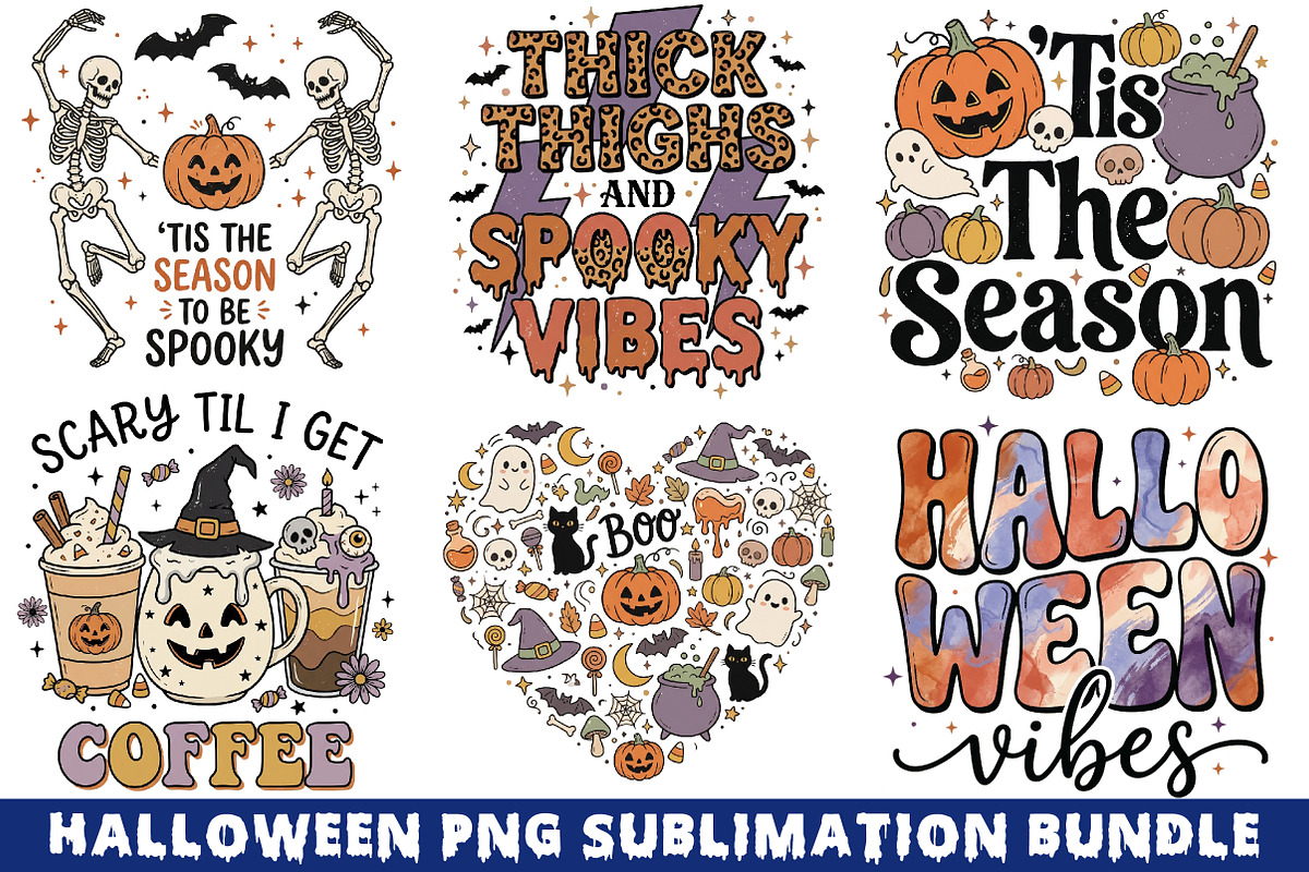 Halloween PNG Sublimation Bundle, an Object Illustration by CraftArtStudio (Photo 1 of 4)