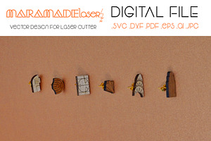 Art Deco Earrings File for Laser Cut