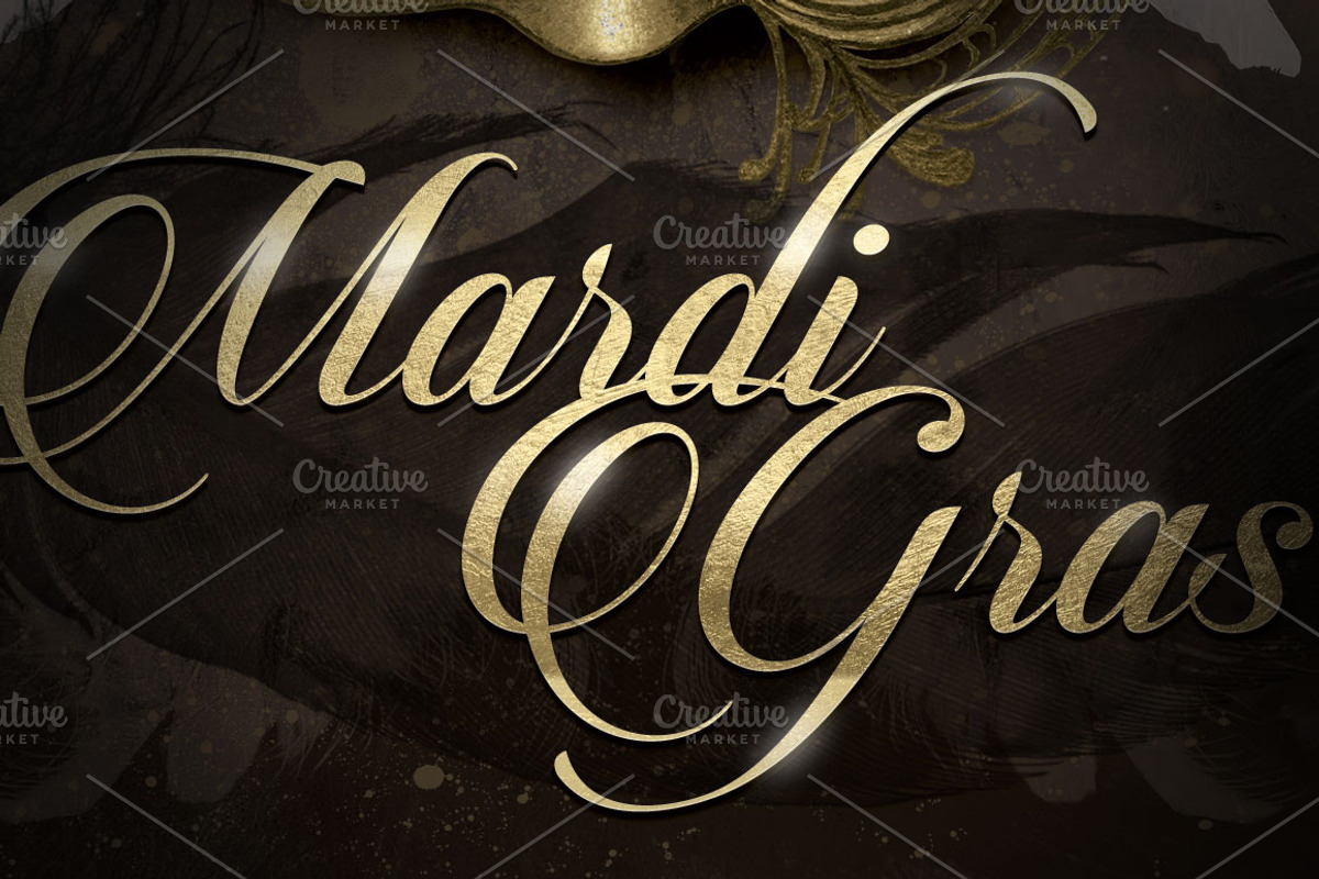 Mardi Gras Masquerade Ball Flyer, a Flyer Template by Ade Concept (Photo 5 of 6)