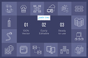 Networking Line Icons V2, an Outline Icon by Jumbo Icons (Thumbnail 2 of 5)