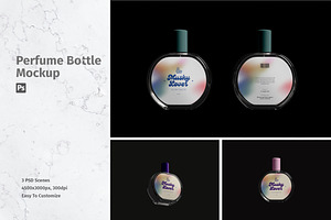 Perfume Bottle Mockup, a Cups & Container Mockup by MA-KING_ART