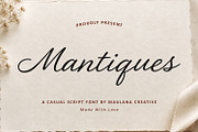Mantiques Casual Script Wedding Font, a Script Font by Maulana Creative (Thumbnail 1 of 7)