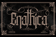 Enathica - Vampire Horror Font, a Blackletter Font by Inviline.co (Thumbnail 1 of 15)