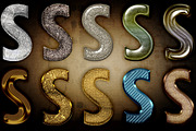 Metal Layer Styles For Photoshop, a Layer Style Add-On by Posh Papers & Patterns (Thumbnail 3 of 6)