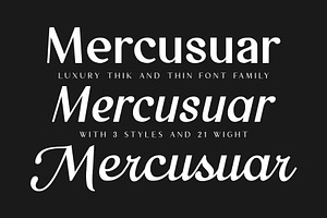 Mercusuar - Luxury Font Family