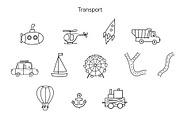 Kids’s Line Doodles, an Illustration by ElenaPlatovaArt (Thumbnail 4 of 9)