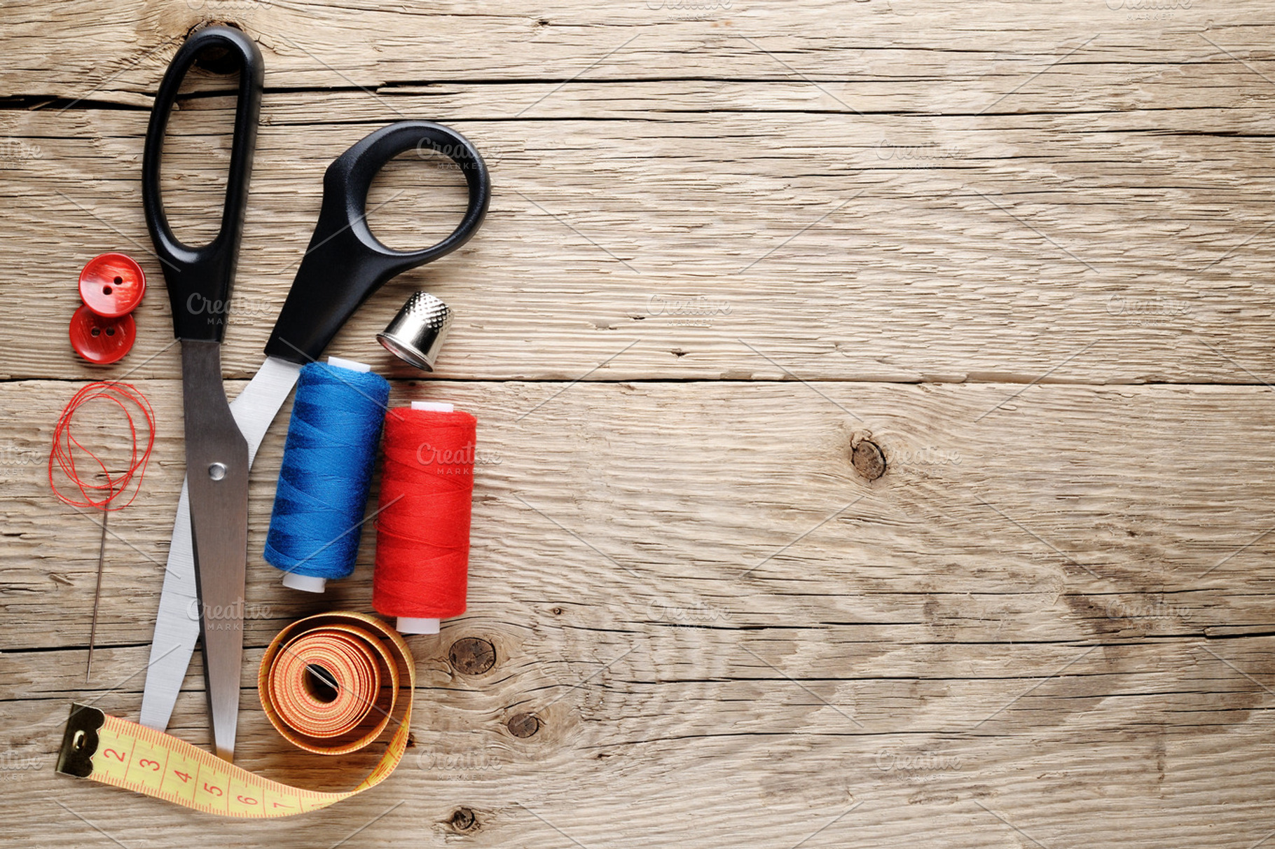Sewing accessories featuring haberdashery, manufacture, and needle