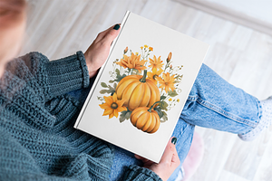 Pumpkin Clipart Watercolor Pumpkin