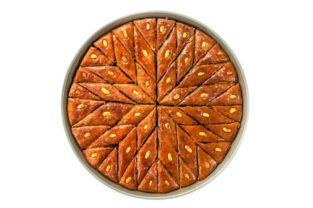 Baklava isolate on white background, a Food & Drink Photo by yanadjana