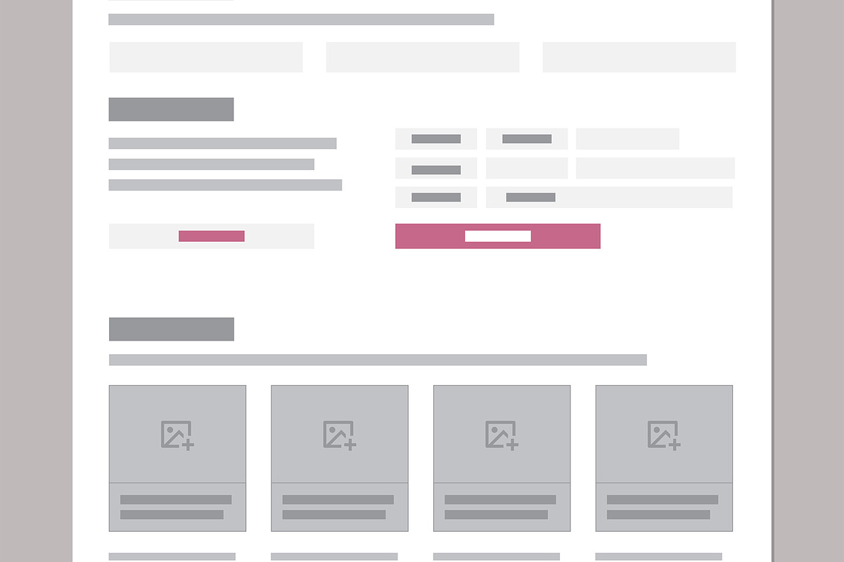 Wireframe for Real Estate Website, a Wireframe Template by MightyDesign (Photo 4 of 9)