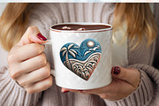 Beach Heart  Clipart Bundle, an Illustration by SVGArt (Thumbnail 3 of 8)