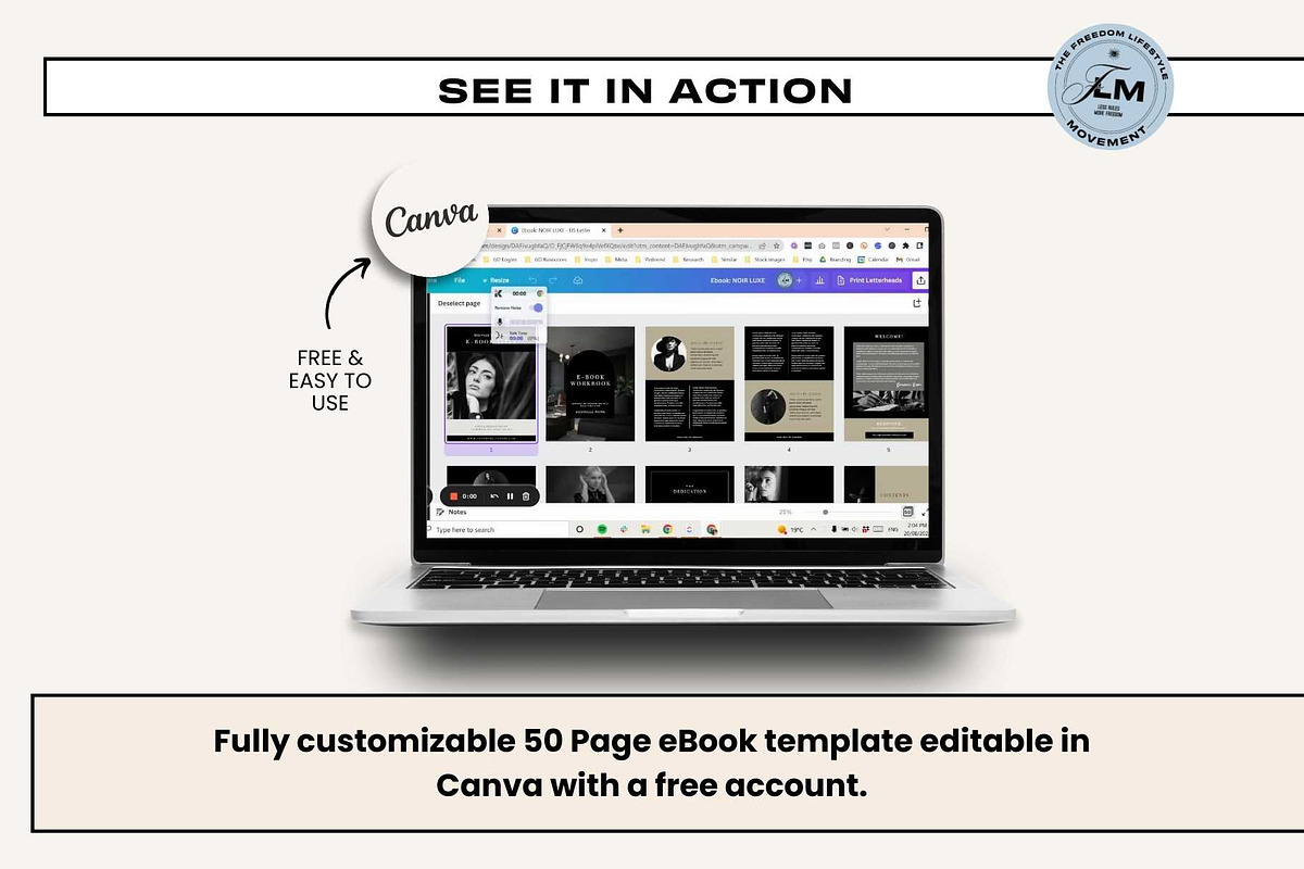 Ebook - Noir Luxe, a Social Media Template by Freedom Business Shop (Photo 2 of 10)