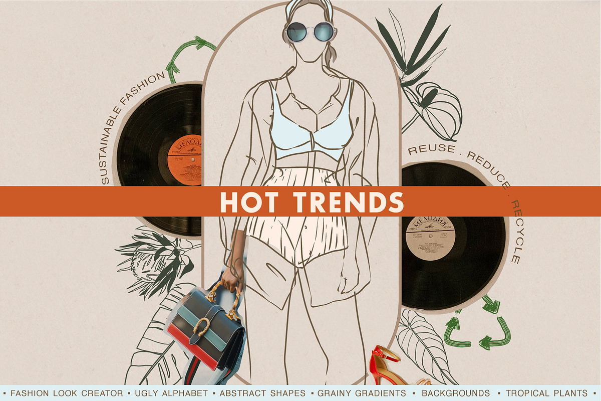 Sale! Hot Trend Fashion Look Creator, an Object Graphic by Cat In Colour (Photo 1 of 8)