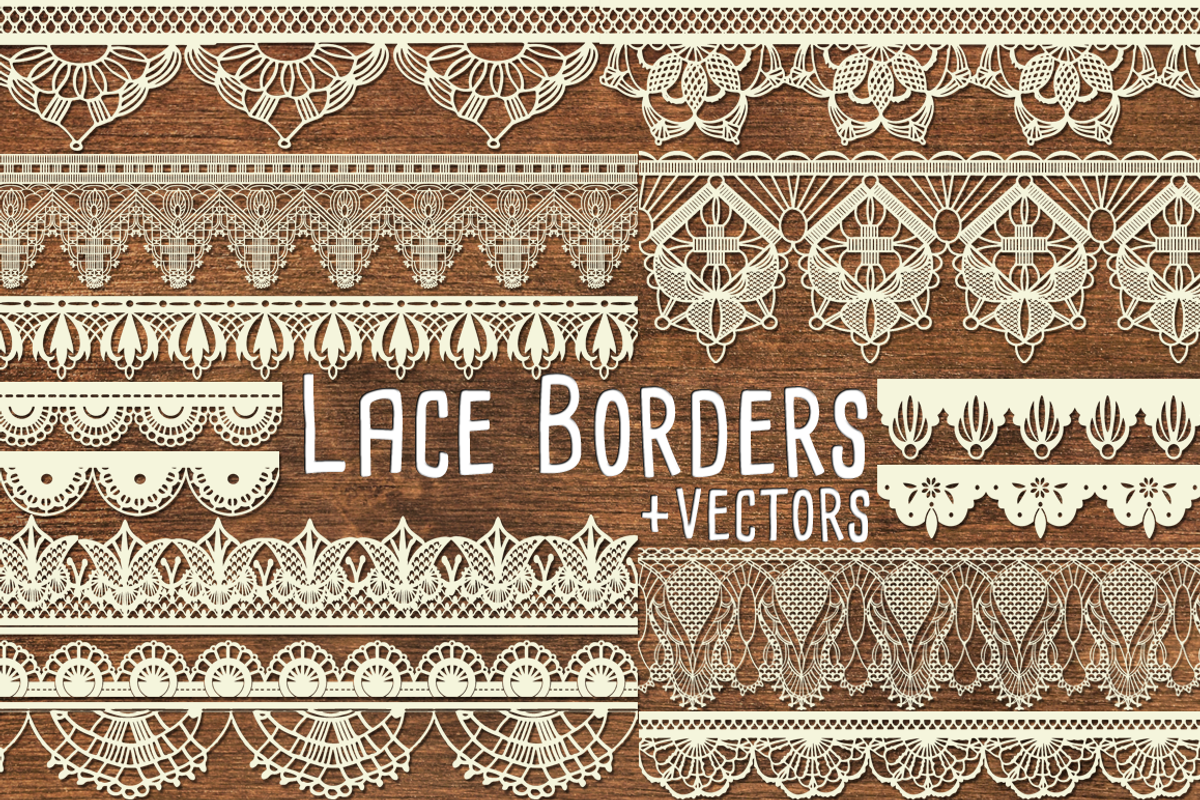 Vector Lace Border Clipart Lace, an Object Graphic by Paper Element (Photo 3 of 3)