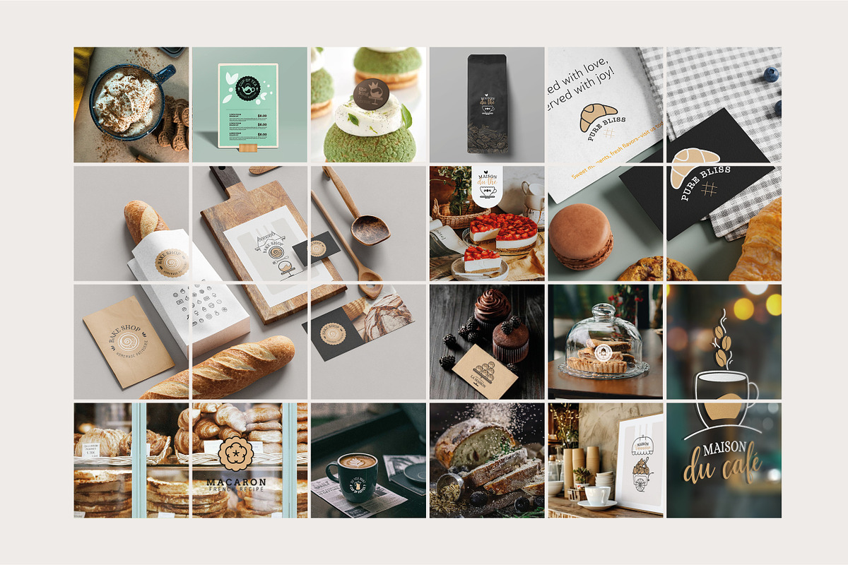 Bakery & Tea Shop Branding Pack, an Outline Icon by AnneCeline (Photo 9 of 9)