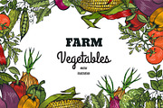 Vector vegetables, a Food Illustration by TashaDraw (Thumbnail 1 of 13)