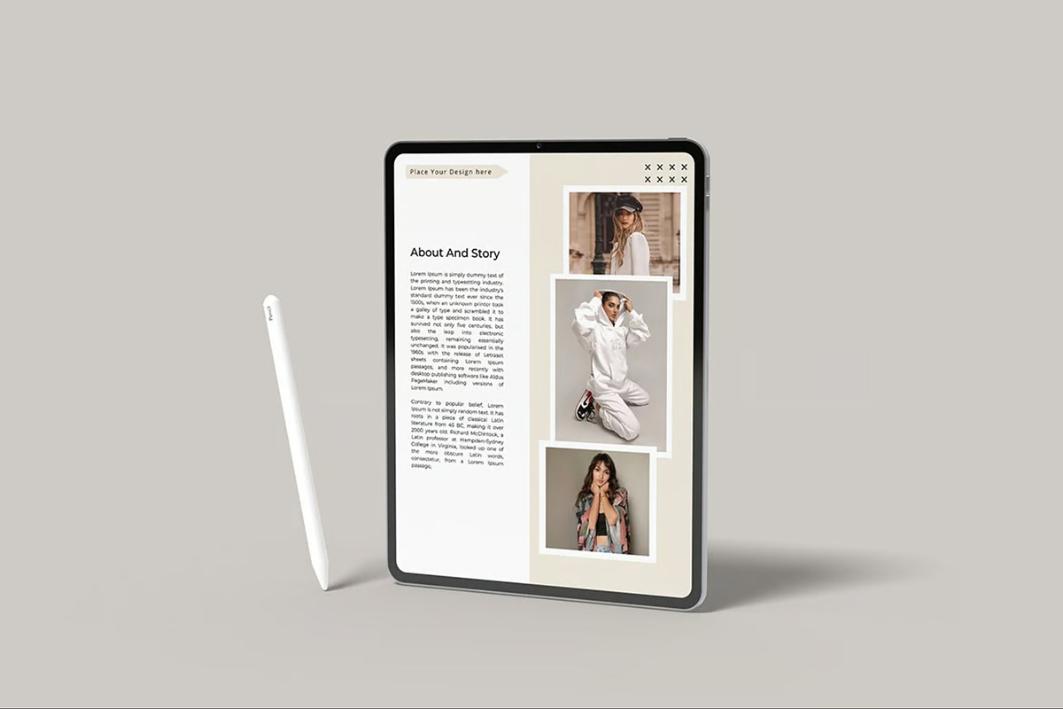 iPad Pro Mockup, an iPad Mockup by Hubzway (Photo 3 of 10)