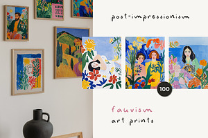 POST-IMPESSIONISM ART PRINTS, a Background Graphic by Lana Elanor