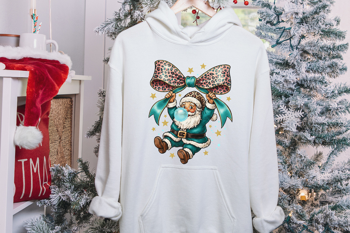 Leopard Santa Coquette Bow PNG, an Illustration by designcity5 (Photo 4 of 8)