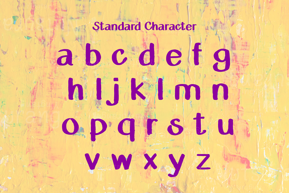 Letters Painted Fonts, a Script Font by N Nakorn Creative (Photo 6 of 7)