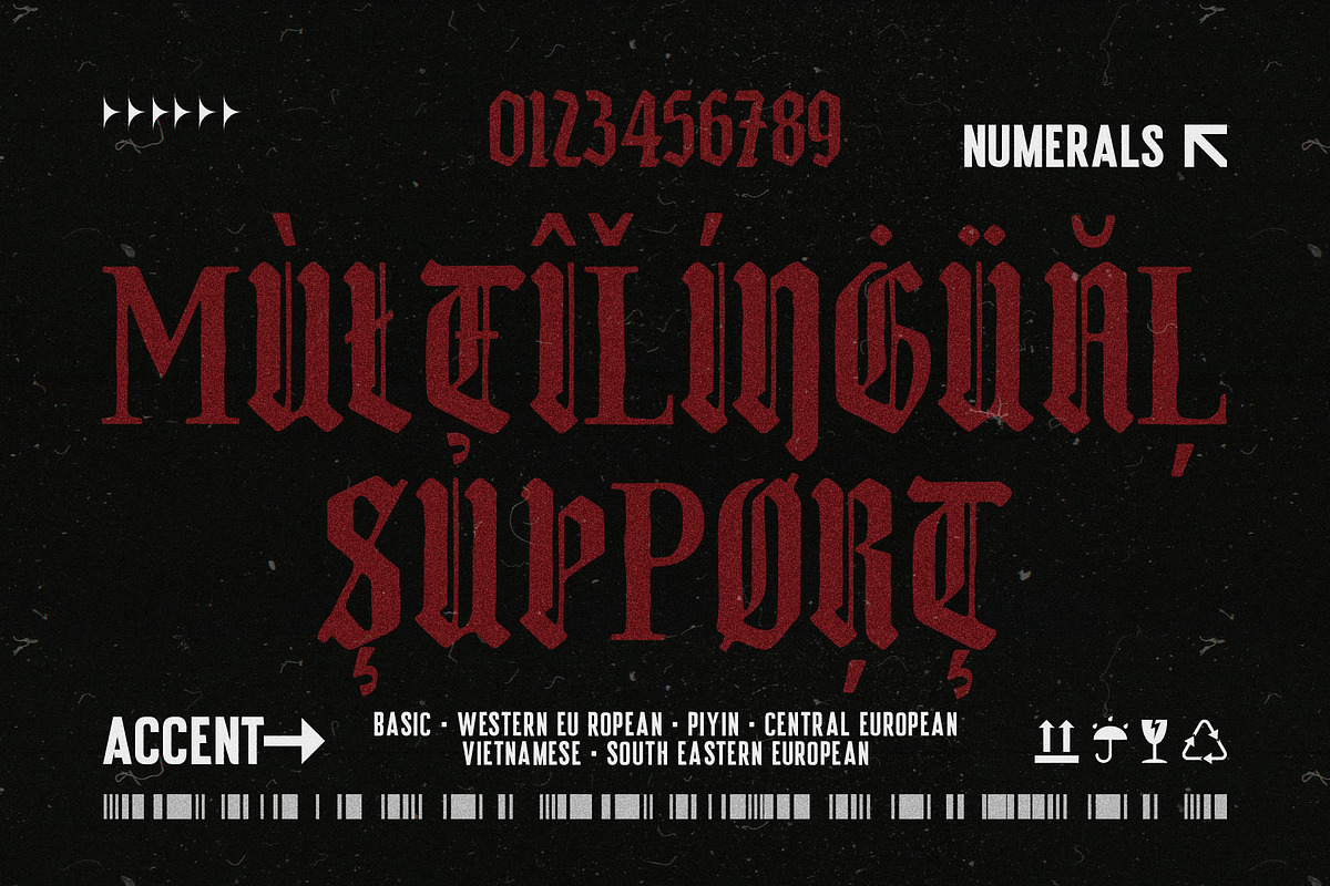 Dark Brutal Typeface, a Blackletter Font by alit design (Photo 14 of 17)