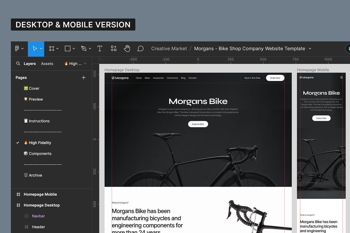 Morgans - Bike Shop Landing Page, a Landing Page Template by SundayWorkTeam (Photo 2 of 4)