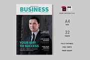 Business Magazine Template, a Magazine Template by xtratimebd (Thumbnail 1 of 5)