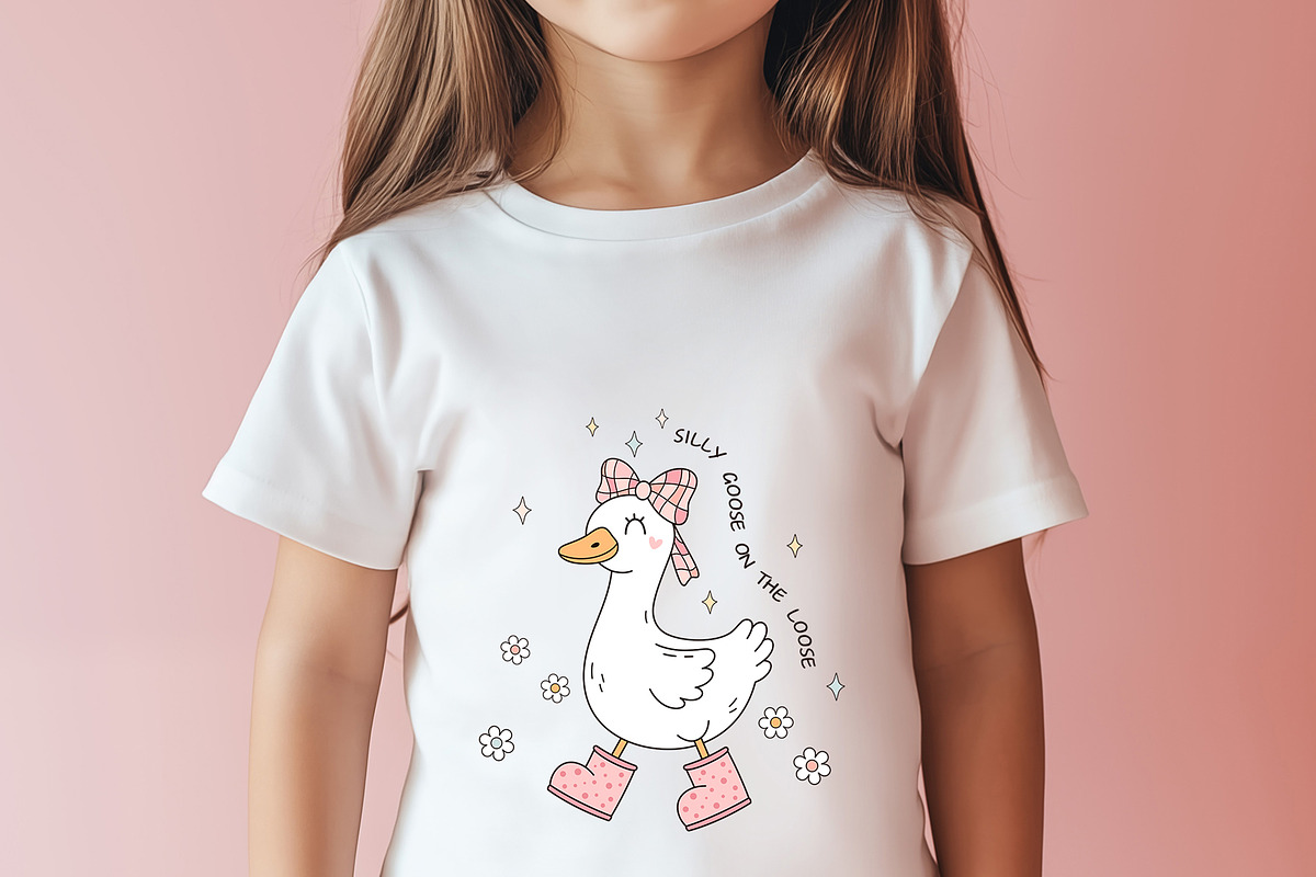Silly Goose Bundle Trendy Design, an Animal Illustration by JulzaArt (Photo 2 of 5)