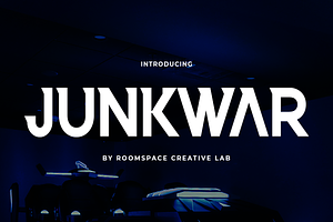 Junkwar - Modern Elegant Poster Font, a Sans Serif Font by roomspace creative lab