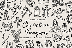Christian Clipart, Church Doodles, an Object Illustration by The October Creative