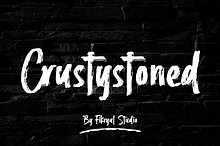 Crustystoned – Brush Font