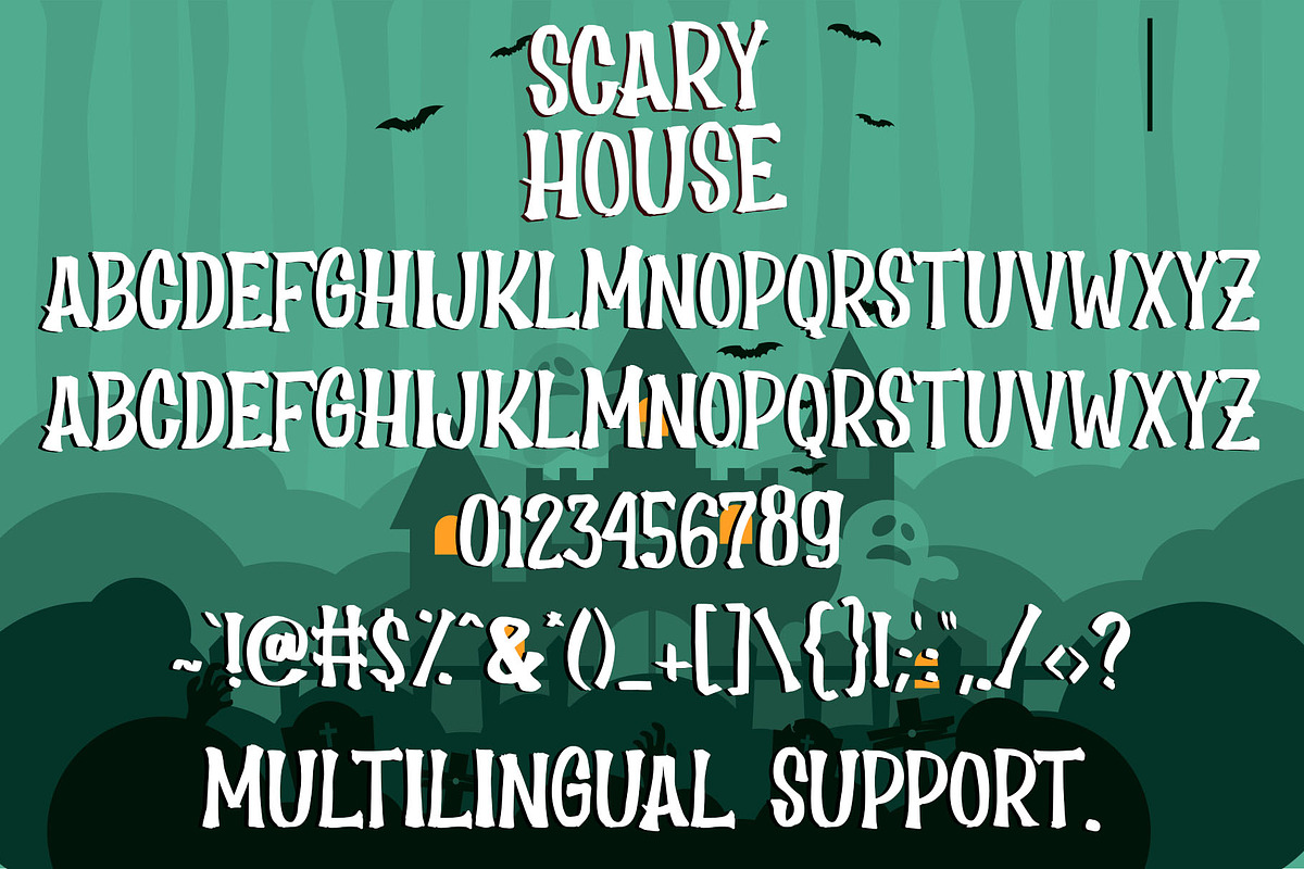 Scary House - Spooky Font preview 6
