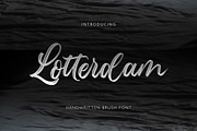 Lotterdam Brush Font, a Script Font by Rochart (Thumbnail 1 of 9)