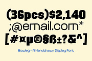Bowleg – Hand Drawn Display Font, a Handwritten Font by Graptail (Thumbnail 15 of 15)