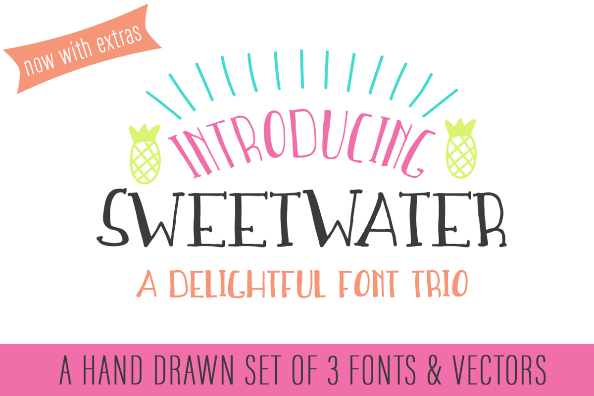 Sweetwater Handwritten Font Trio