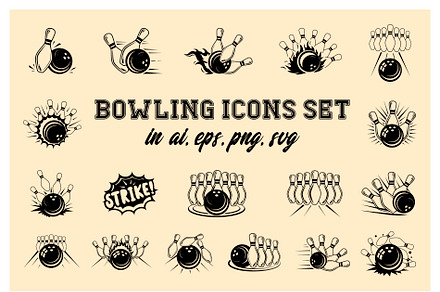 Bowling skittles & ball crushing set