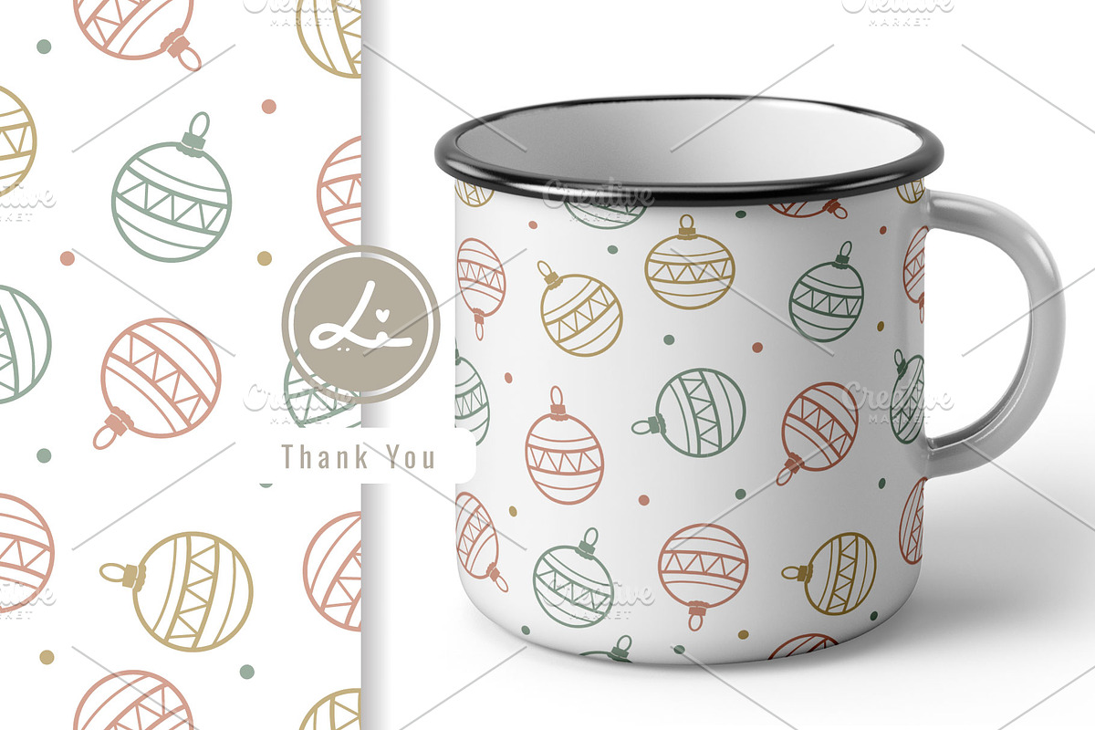 Cute winter christmas pattern, a Pattern Graphic by lindoet23 (Photo 3 of 3)