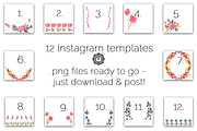Botanical Watercolor FB/IG Bundle, a Social Media Template by Andrea Schrag Designs (Thumbnail 5 of 5)