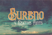 Bureno - Decorative Font, a Font by Cruzine (Thumbnail 6 of 7)