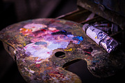 Painter's palette with paint tube, an Arts & Entertainment Photo by Mely Photographie (Thumbnail 1 of 2)