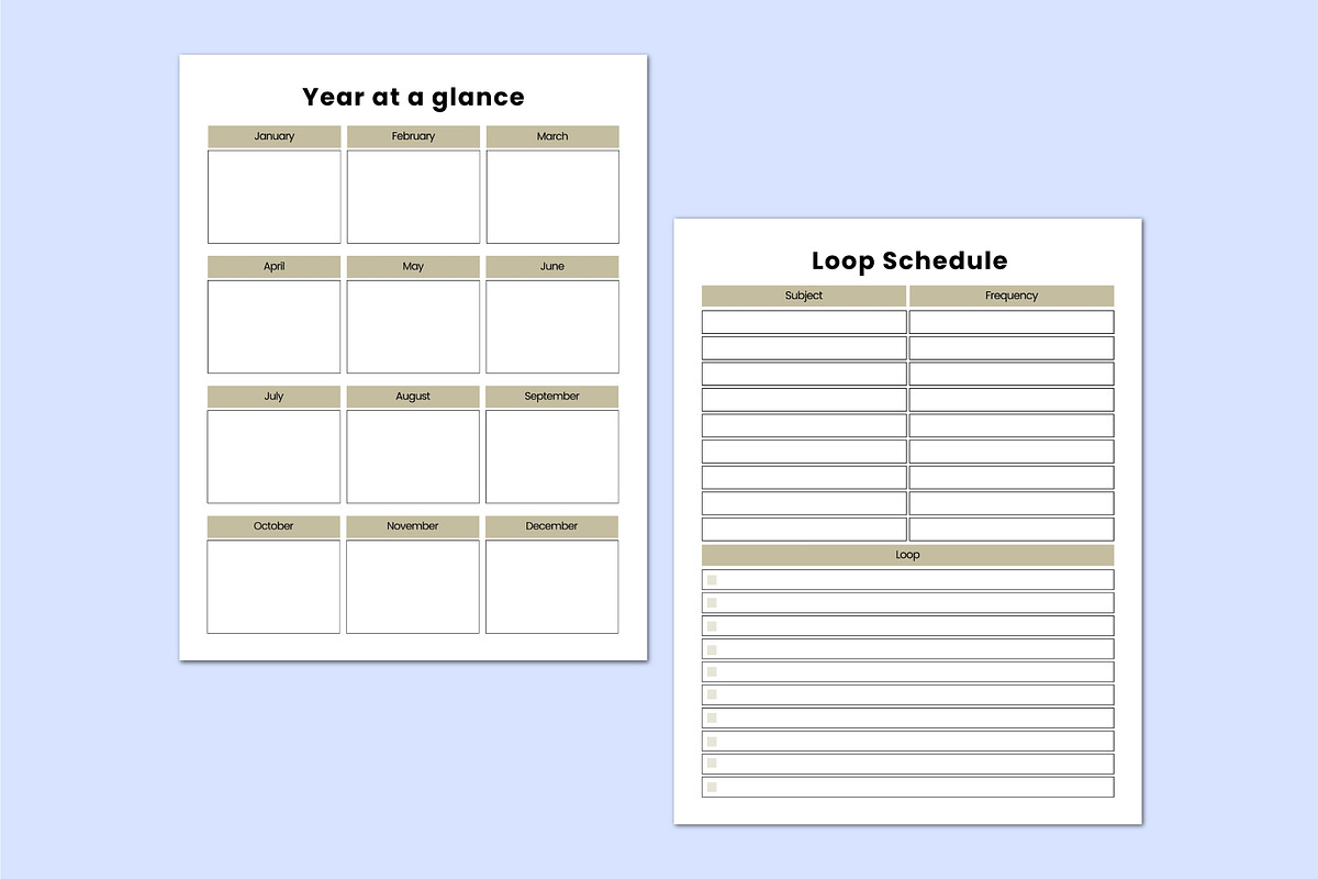 Homeschool Curriculum Organizer., a Stationery Template by Shumaya (Photo 5 of 5)