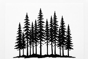 Majestic Pine Trees SVG, a Finance Illustration by Amazin_art (Thumbnail 7 of 41)