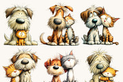 Quirky Dog and Cat Friendship, an Animal Illustration by Design Scotch (Thumbnail 7 of 9)